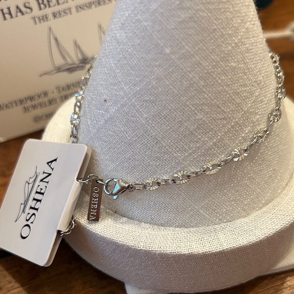 Oshena Designer Beachwear sunburst Silver anklet Bracelet‎ NEW Release UNISEX